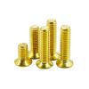 WUPNGS Countersunk Phillips Screws with Round Pan Head, Stainless Steel, Brass, M6 × 12 view 3
