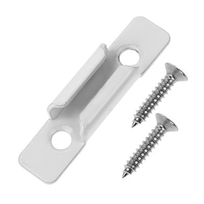 White Window Sash Lock Strike Plate for Sliding Windows