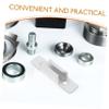White Window Sash Lock Strike Plate for Sliding Windows view 2