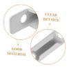 White Window Sash Lock Strike Plate for Sliding Windows view 3