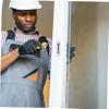 White Window Sash Lock Strike Plate for Sliding Windows view 4