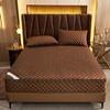 LDLCYCN Coffee Full-Zip Mattress Protector, 180 x 220 + 20 cm, Breathable, Dust-Resistant, Washable view 1