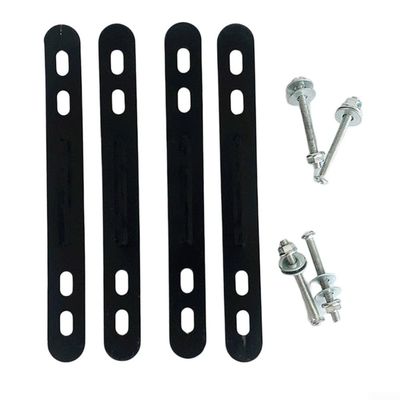 Jotekonoby Bicycle Basket Adapter Mount with Screws and Nuts, Silver