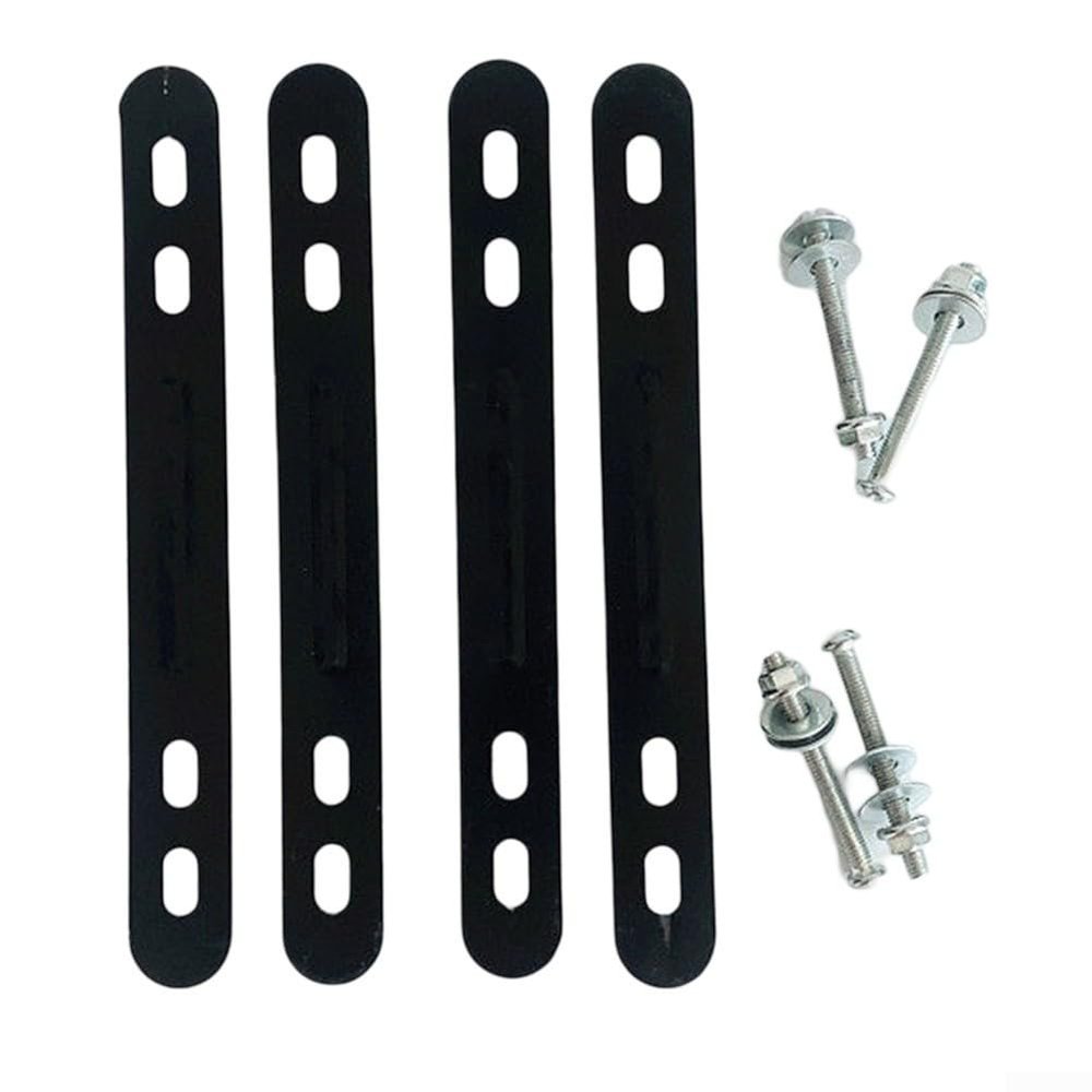 Jotekonoby Bicycle Basket Adapter Mount with Screws and Nuts, Silver
