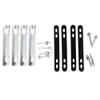 Jotekonoby Bicycle Basket Adapter Mount with Screws and Nuts, Silver view 3