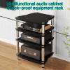 HiFi Audio Rack with Vibration Isolation, White, 65 × 55 × 61.5 cm view 2