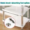 HiFi Audio Rack with Vibration Isolation, White, 65 × 55 × 61.5 cm view 4