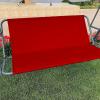 Waterproof 600D Oxford Swing Seat Cover, Red, 2- and 3-Seat, 113 x (47+47) cm view 1