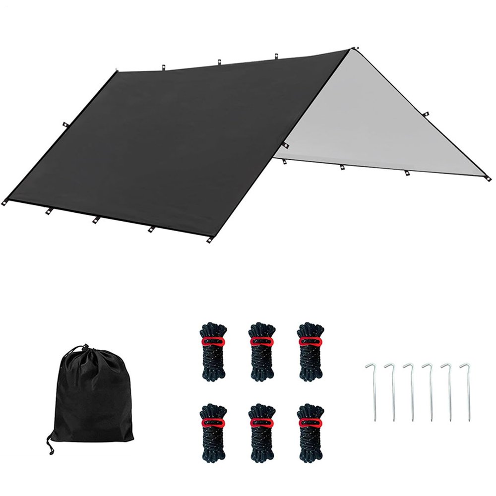 Waterproof Camping Tarp for Outdoor Awnings and Rain Protection