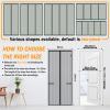 Magnetic Insect Screen Door Curtain, 115 x 90 cm, White view 4