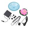 Hanging Bird Bath with Solar Fountain Pump, Plastic and Iron, 500 g, 40 cm Chain view 1