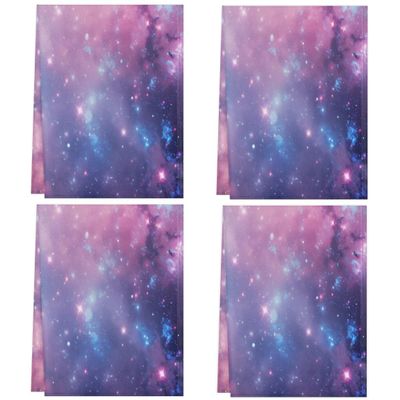 Myfsucce Galaxy Nebula Universe Reusable Dish Towels, 100% Polyester, 28 x 18 in, 4-Pack