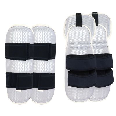 Youth Taekwondo Arm and Shin Guards, 4-Piece Set, Adjustable EVA Foam Protectors for Karate, Kickboxing, MMA and Boxing