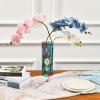 Stained Glass-Style Rose Vase, Plastic, Cylinder, 30 x 9 cm view 3