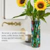 Stained Glass-Style Rose Vase, Plastic, Cylinder, 30 x 9 cm view 4