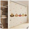 APMOE Sliding Cabinet Curtain, Dust-Resistant Self-Adhesive Curtain for Kitchen Cabinets and Open Shelves, Adjustable, W180 x H200 cm view 1