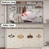 APMOE Sliding Cabinet Curtain, Dust-Resistant Self-Adhesive Curtain for Kitchen Cabinets and Open Shelves, Adjustable, W180 x H200 cm view 3