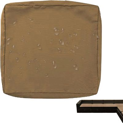 DOGACA Waterproof Sofa Seat Cushion Cover, 60x60/65x65/50x45 cm, Zipper, Indoor & Outdoor (5, 1 pc: 60x60 cm/24x24 in)