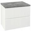 Deftrans Modus Wall-Mounted Bathroom Vanity Cabinet 60 x 50 cm, White, with Countertop view 1