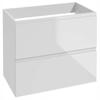 Deftrans Modus Wall-Mounted Bathroom Vanity Cabinet 60 x 50 cm, White, with Countertop view 2