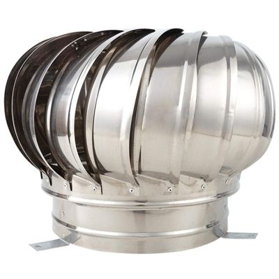 NZPOST Chimney Cap, Rotating Stainless Steel Ventilation Hood, Anti-Downdraft, 100 mm