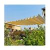 Waterproof Patio Awning for Outdoor Use, UV-Resistant HDPE Shade Sail with Sliding Rail Kit for Pergolas and Patios, 2.5 x 4 m (W x L x L), 90% UV Blockage view 1