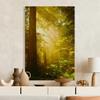 micasia Acoustic Forest Wall Art, Yellow Tree, 4 cm Stretcher Frame & Sound Absorber, 50 × 70 cm view 2