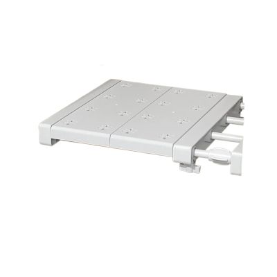 Adjustable Expandable Shelf Divider for Cabinets and Wardrobes, White