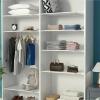 Adjustable Expandable Shelf Divider for Cabinets and Wardrobes, White view 2