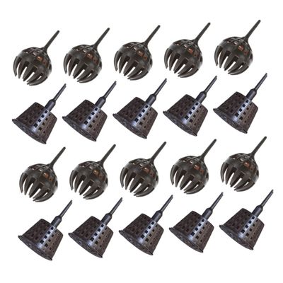 Toyvian 20-Piece Plastic Bonsai Fertilizer Boxes, Coffee, for Dosing
