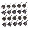 Toyvian 20-Piece Plastic Bonsai Fertilizer Boxes, Coffee, for Dosing view 1
