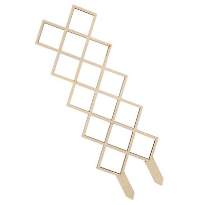 Wooden Honeycomb Trellis for Climbing Houseplants