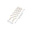 Wooden Honeycomb Trellis for Climbing Houseplants view 2
