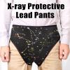 Black Radiation-Resistant Lead Pants for Men, 0.35 mmPb X-Ray Protective Garment, Adjustable Lightweight Lead Triangle Pants view 2