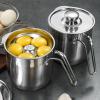 Egg White Separator, 304 Stainless Steel, with Lid and Handle, Style 2 view 3