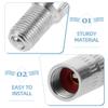 Metal Valve Extensions, 25 mm, for Car Tires, 2-Pack view 3