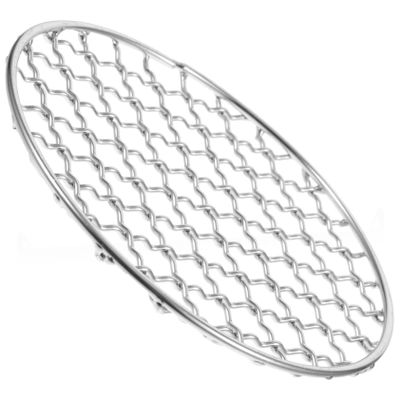 Round Stainless Steel Wire Grill Grate, Silver, Sturdy and Portable