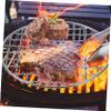 Round Stainless Steel Wire Grill Grate, Silver, Sturdy and Portable view 2