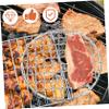 Round Stainless Steel Wire Grill Grate, Silver, Sturdy and Portable view 3