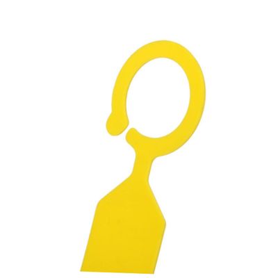VICASKY 100-Piece Yellow Plant Labels for Garden Plants, Hanging PP Tags, Weather-Resistant for Greenhouses and Gardens