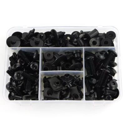 yongewu Motorcycle Fairing Bolt Kit Compatible with CBR 900 RR 1996–2001, CBR 954 RR 2002–2003 and CBR 1100 XX 1996–2007, Black