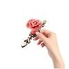 GALPADA Ceramic Rose Cabinet Handles, 2 Pieces, Pink, Vintage Christmas Party view 4