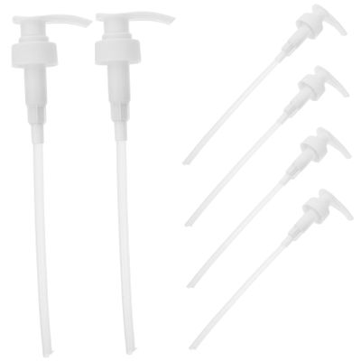 6 Replacement Pump Heads, 32/33-Tooth, White Plastic, for Bottles