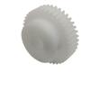 Cylindrical Drive Gear, 1 Piece, Module 0.8, 33-Tooth Straight-Tooth POM Spur Gear, 15 mm view 3