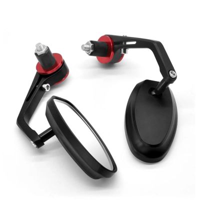 CYDJML Motorcycle Bar-End Rearview Mirrors for Ducati Hypermotard 821/939 SP, Monster S2R 800, Red