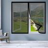 Magnetic Insect Screen for Window, 65 x 180 cm, No-Drill, Breathable, Self-Closing, Black view 1