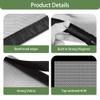 Magnetic Insect Screen for Window, 65 x 180 cm, No-Drill, Breathable, Self-Closing, Black view 3