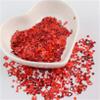 WUSHADEHANS 0.16-Inch Hollow-Heart Laser Glitter Sequins for Sewing, Multicolor PET, Laser Blue view 2