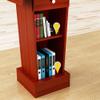 Height-Adjustable Wooden Lectern Podium Stand for Presentations, Churches, Weddings, and Restaurants view 2