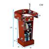 Height-Adjustable Wooden Lectern Podium Stand for Presentations, Churches, Weddings, and Restaurants view 4